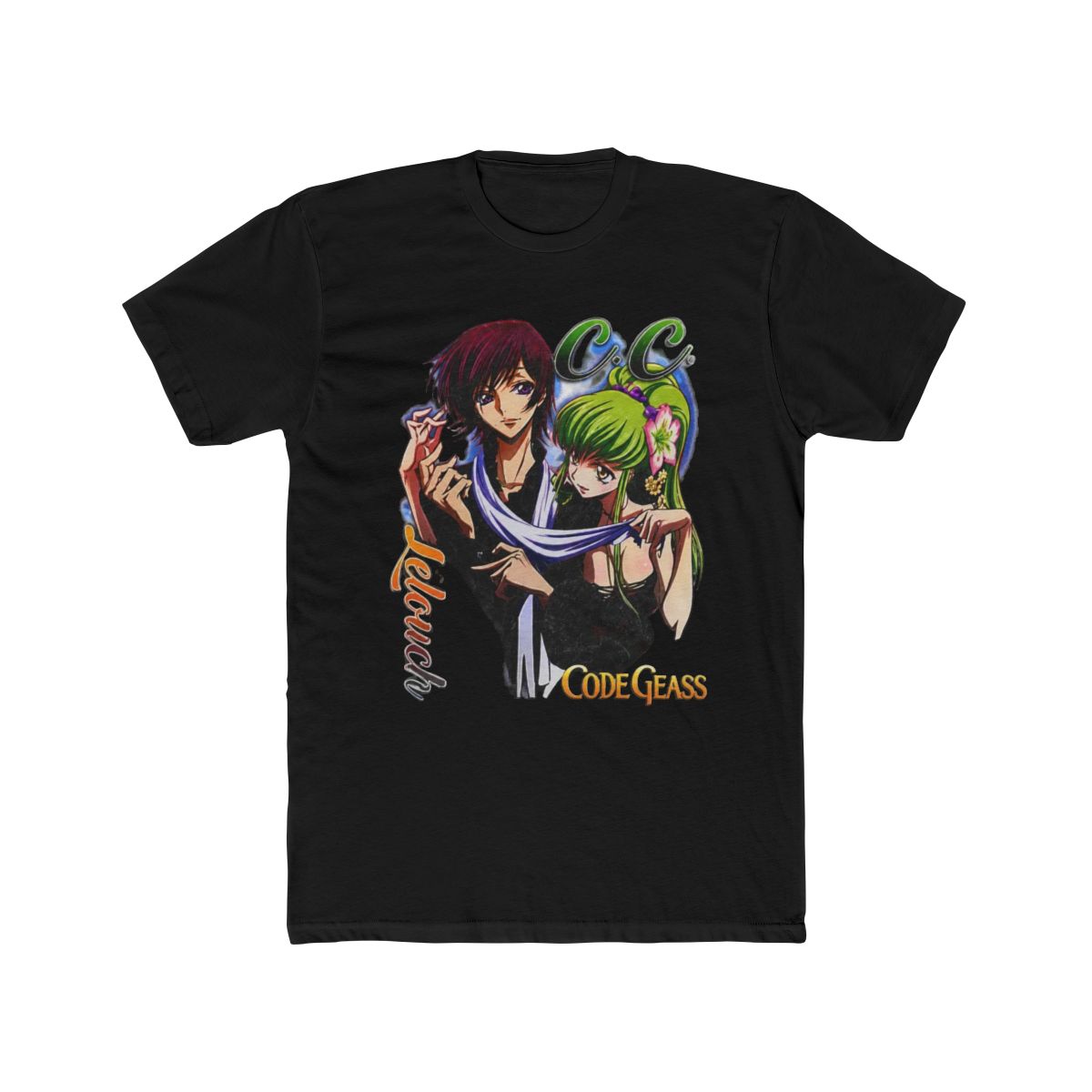 Code Geass Graphic Anime CC Lelouch Vintage T Shirt Oversized - AnimeBape - alternate angle 3, merchandise