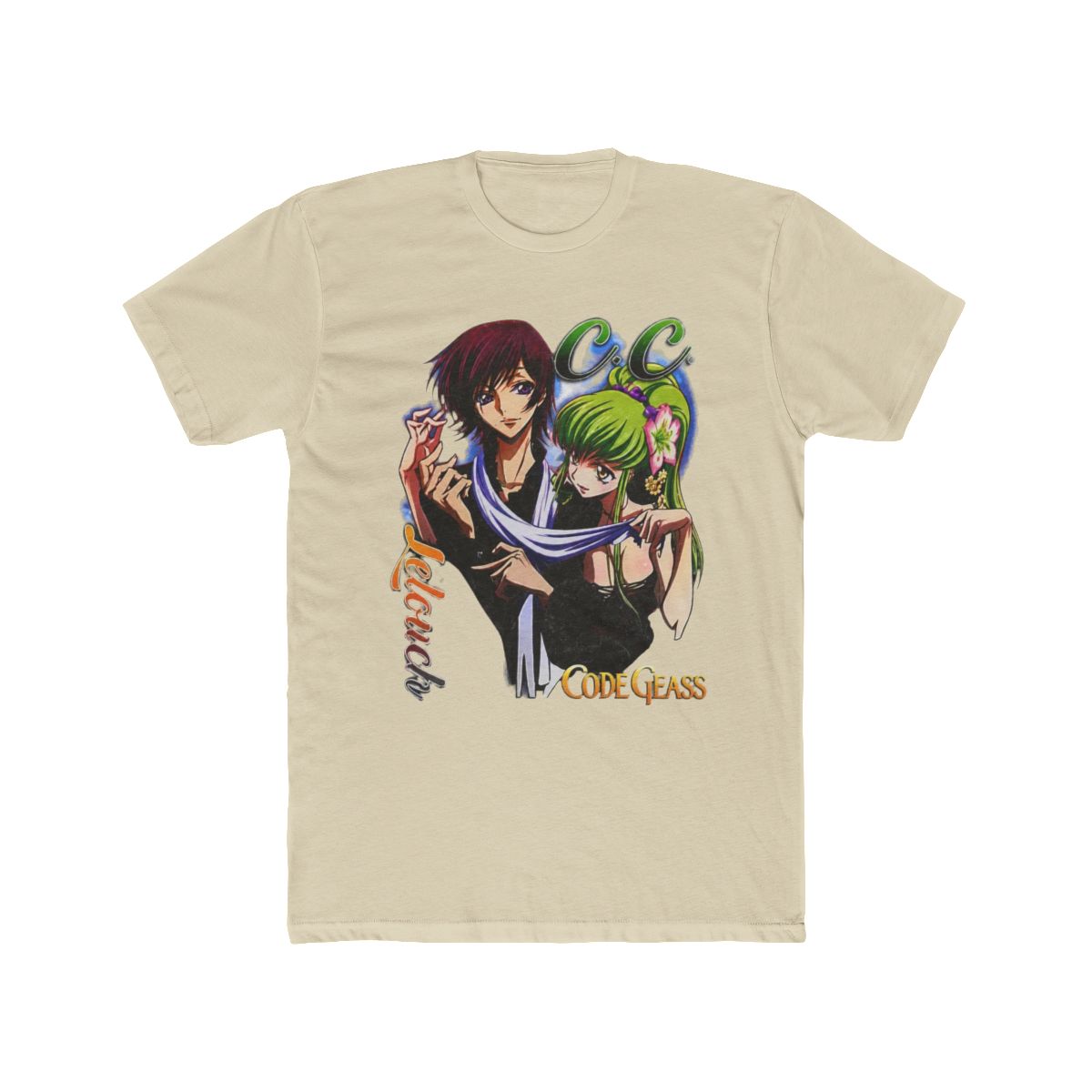Code Geass Graphic Anime CC Lelouch Vintage T Shirt Oversized - AnimeBape