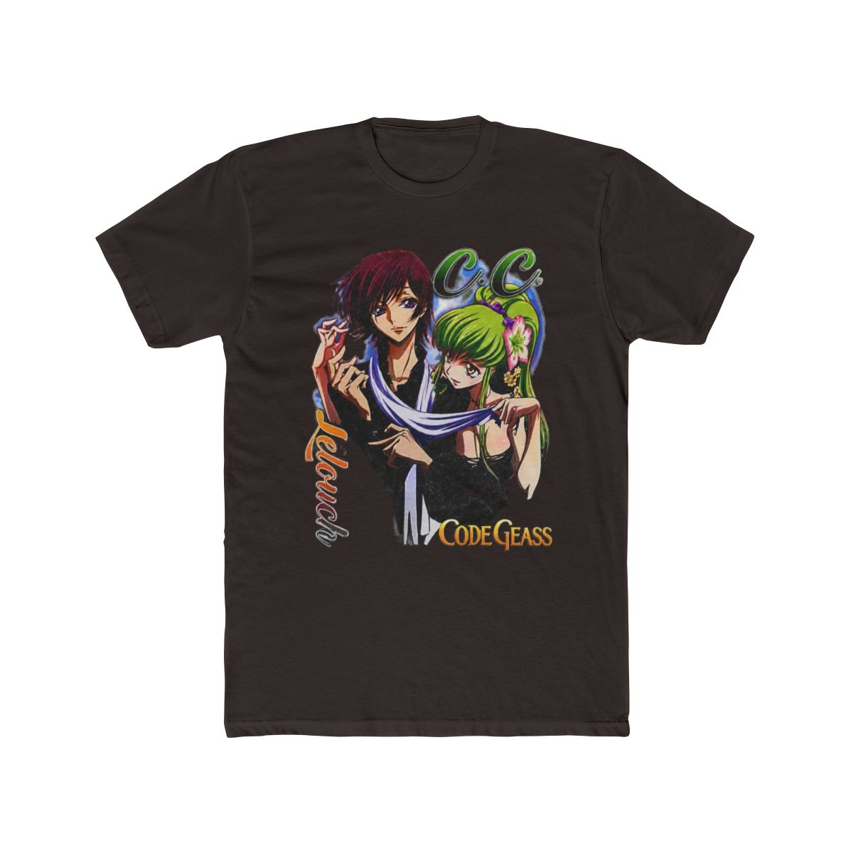 Code Geass Graphic Anime CC Lelouch Vintage T Shirt Oversized - AnimeBape - alternate angle 2, merchandise