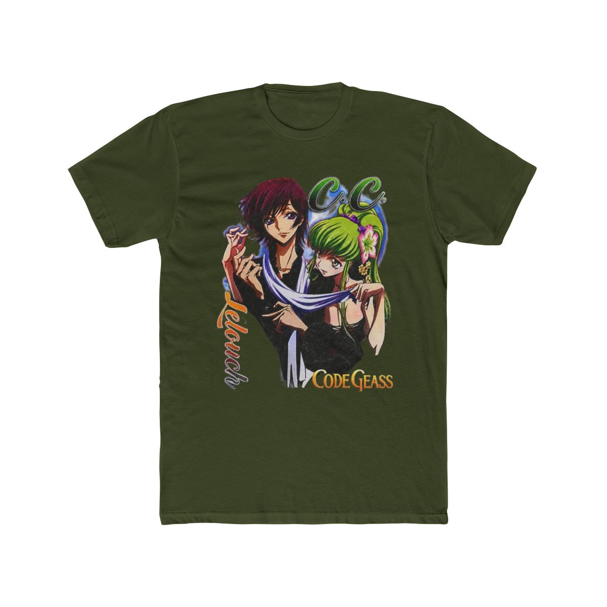 Code Geass Graphic Anime CC Lelouch Vintage T Shirt Oversized - AnimeBape - alternate angle 5, merchandise
