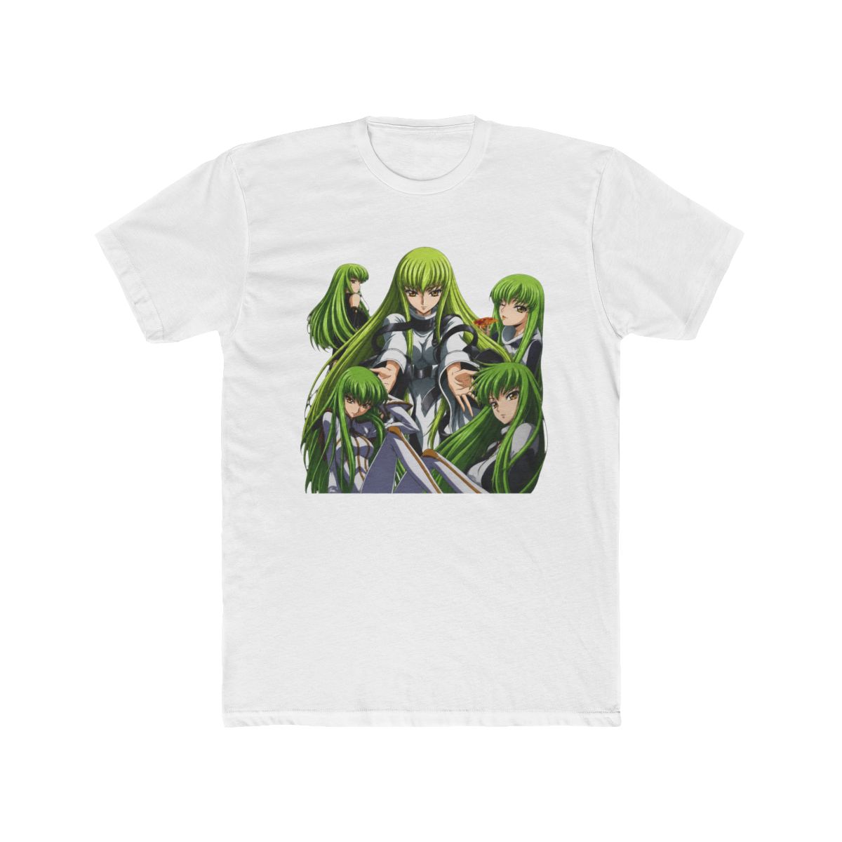C.C. Graphic Tee, Code Geass Anime Shirt, C2 Green Hair Anime T Shirt, Retro Manga Streetwear, Anime Fan Gift