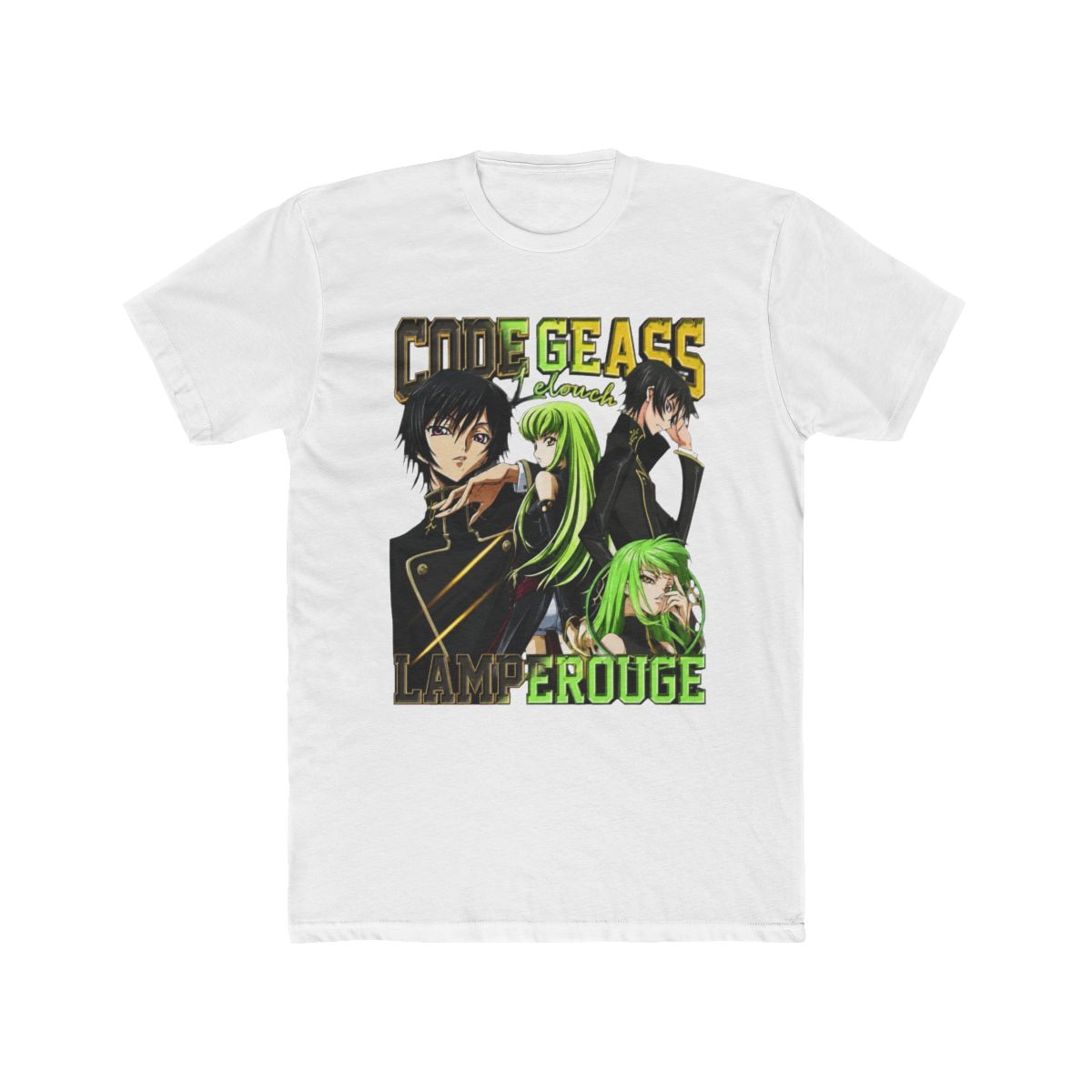 Bandai Code Geass Lelouch of the Rebellion anime merchandise T Shirt for men and women American-style high street short-sleeve couples outfit